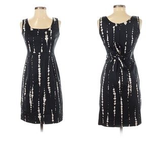 Ann Taylor Splatter Print Fitted Casual Dress 0